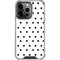White and Black Polka Dots iPhone 13 Pro Clear Case