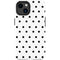 White and Black Polka Dots iPhone 14 Plus Impact Case
