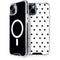 White and Black Polka Dots iPhone 14 MagSafe Case