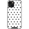 White and Black Polka Dots iPhone 14 Plus Clear Case