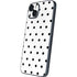 White and Black Polka Dots iPhone 15 Plus Skin