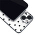 White and Black Polka Dots iPhone 15 Plus Skin