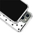 White and Black Polka Dots iPhone 15 Pro Clear Case