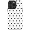 White and Black Polka Dots iPhone 14 Pro Impact Case