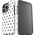 White and Black Polka Dots iPhone 14 Pro Impact Case