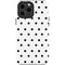 White and Black Polka Dots iPhone 14 Pro Max Impact Case