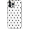 White and Black Polka Dots iPhone 14 Pro Max Skin