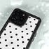 White and Black Polka Dots iPhone 14 Pro Max Waterproof Case