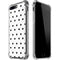 White and Black Polka Dots iPhone 7/8 Plus Clear Case