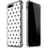White and Black Polka Dots iPhone 7/8 Plus Clear Case