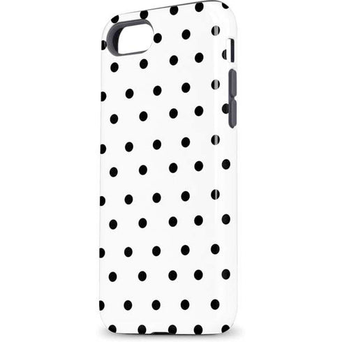 White and Black Polka Dots iPhone 7 Pro Case