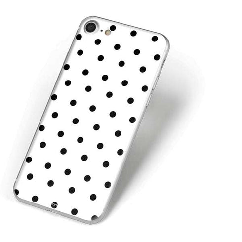 White and Black Polka Dots iPhone 7 Skin