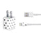 White and Black Polka Dots iPhone Charger (5W USB) Skin