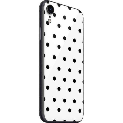 White and Black Polka Dots iPhone SE (2nd & 3rd Gen) Skin