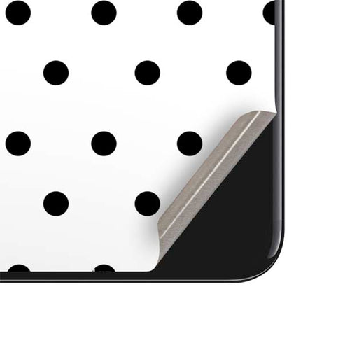 White and Black Polka Dots iPhone SE (2nd & 3rd Gen) Skin