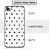 White and Black Polka Dots iPhone SE (2nd & 3rd Gen) Skin