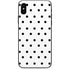 White and Black Polka Dots iPhone X Skin