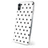 White and Black Polka Dots iPhone X Skin