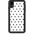 White and Black Polka Dots iPhone XR Waterproof Case