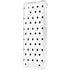 White and Black Polka Dots iPhone XS Clear Case