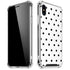 White and Black Polka Dots iPhone XS Max Clear Case