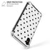 White and Black Polka Dots iPhone XS Max Clear Case