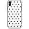 White and Black Polka Dots iPhone XS Skin