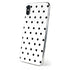 White and Black Polka Dots iPhone XS Skin