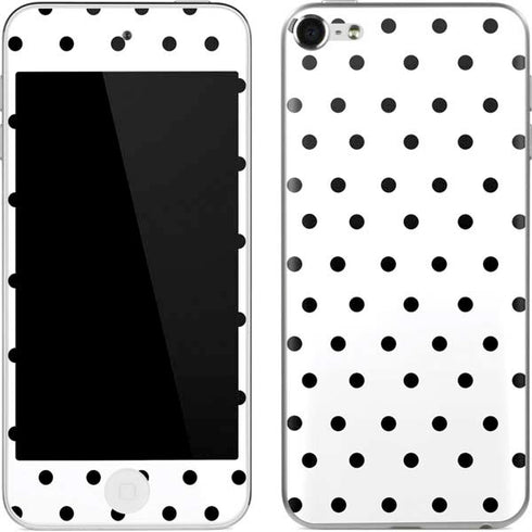 White and Black Polka Dots Apple iPod Skin