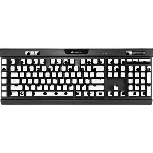 White and Black Polka Dots K95 RGB PLATINUM Mechanical Gaming Keyboard Skin