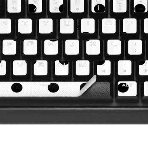 White and Black Polka Dots K95 RGB PLATINUM Mechanical Gaming Keyboard Skin