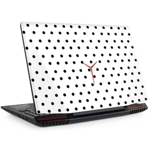 White and Black Polka Dots Legion Y720 Skin