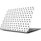 White and Black Polka Dots Apple MacBook Skin