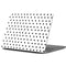 White and Black Polka Dots Apple MacBook Pro 13-inch Skin
