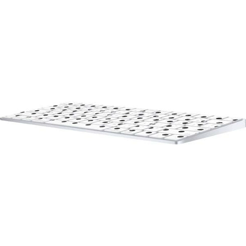 White and Black Polka Dots Magic Keyboard Skin