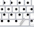White and Black Polka Dots Magic Keyboard Skin