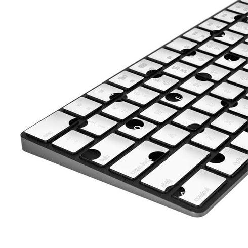 White and Black Polka Dots Magic Keyboard with Numeric Keypad Skin