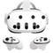 White and Black Polka Dots Meta Quest 3 Skin