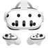White and Black Polka Dots Meta Quest 3 Skin