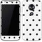 White and Black Polka Dots Moto E5 Play Skin