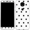 White and Black Polka Dots Moto E5 Plus Skin