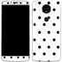 White and Black Polka Dots Moto E5 Plus Skin