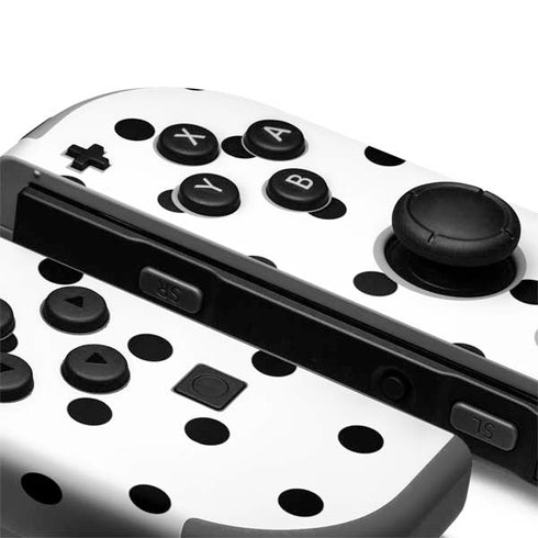 White and Black Polka Dots Nintendo Joy-Con (L/R) Controller Skin