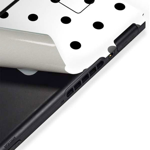 White and Black Polka Dots Nintendo Switch Bundle Skin