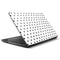 White and Black Polka Dots HP Notebook Skin