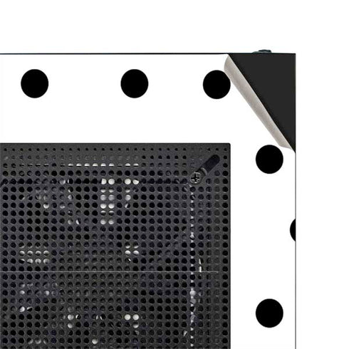 White and Black Polka Dots NZXT H510 Compact ATX Mid-Tower Case Skin