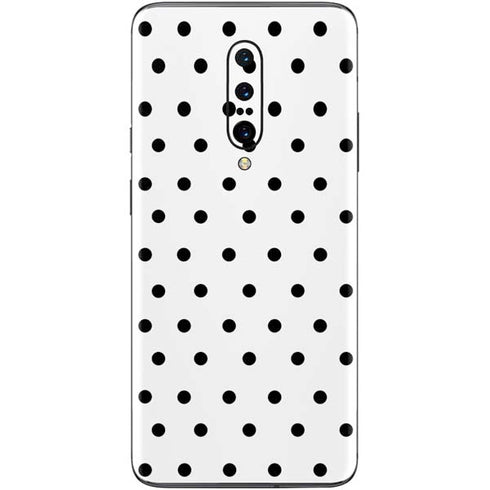 White and Black Polka Dots OnePlus 7 Pro Skin