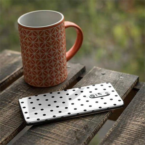 White and Black Polka Dots OnePlus 7 Pro Skin