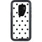 White and Black Polka Dots Otterbox Defender Galaxy Skin