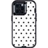 White and Black Polka Dots Otterbox Defender iPhone Skin